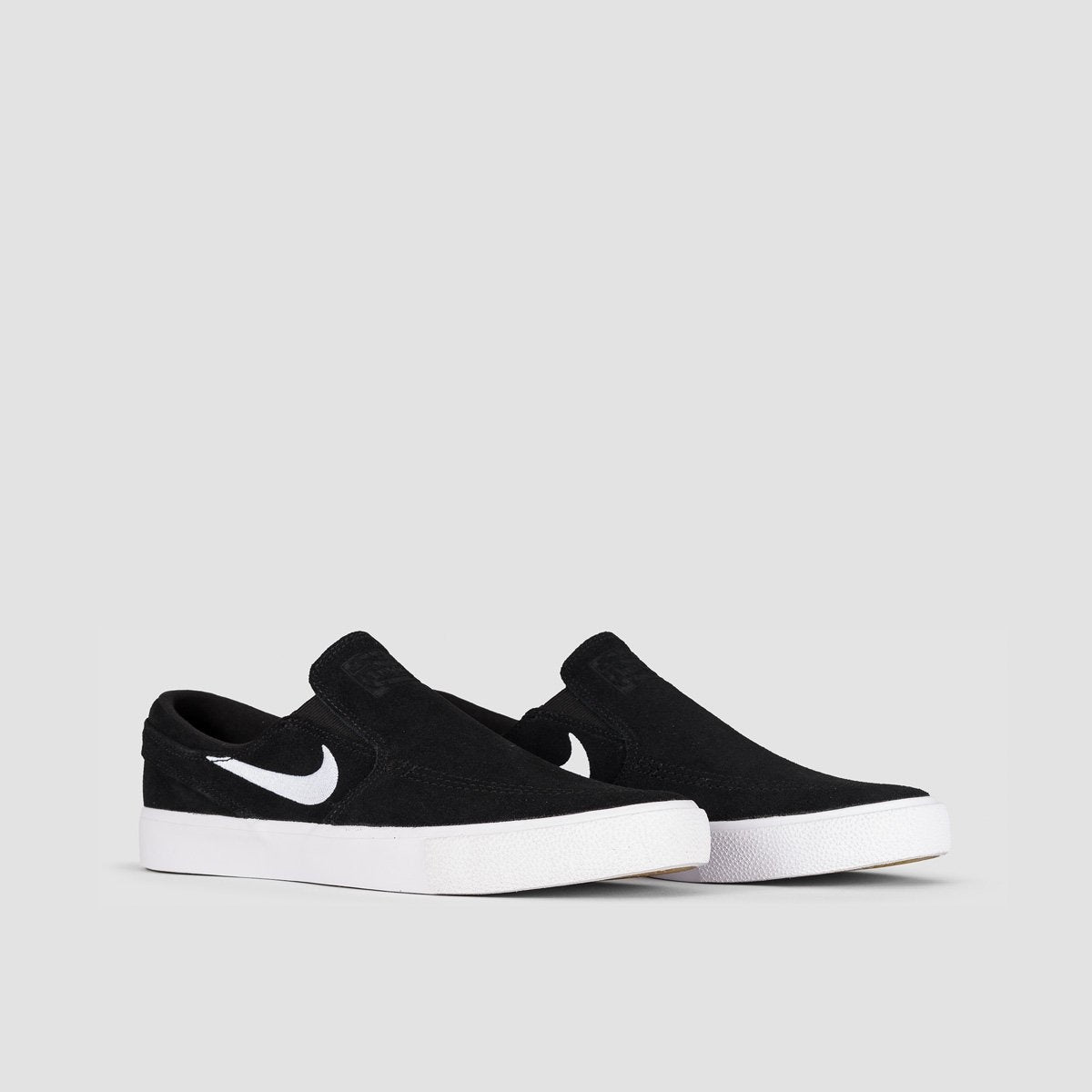 nike sb janoski slip on black and white