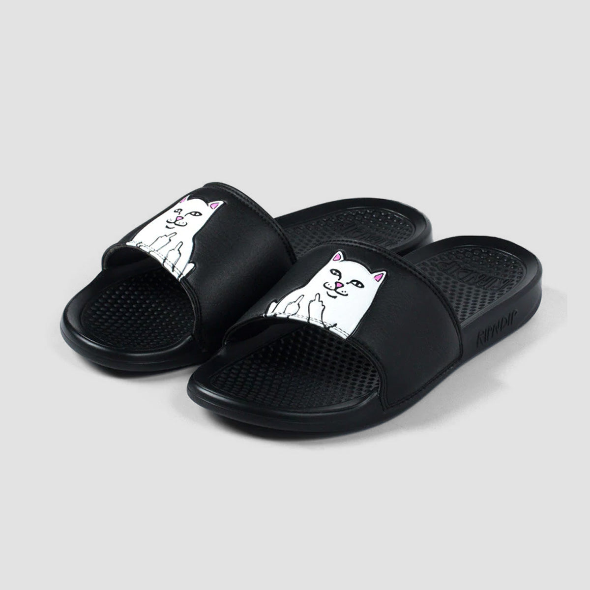 Ripndip Lord Nermal Slides Black - Unisex – Rollersnakes