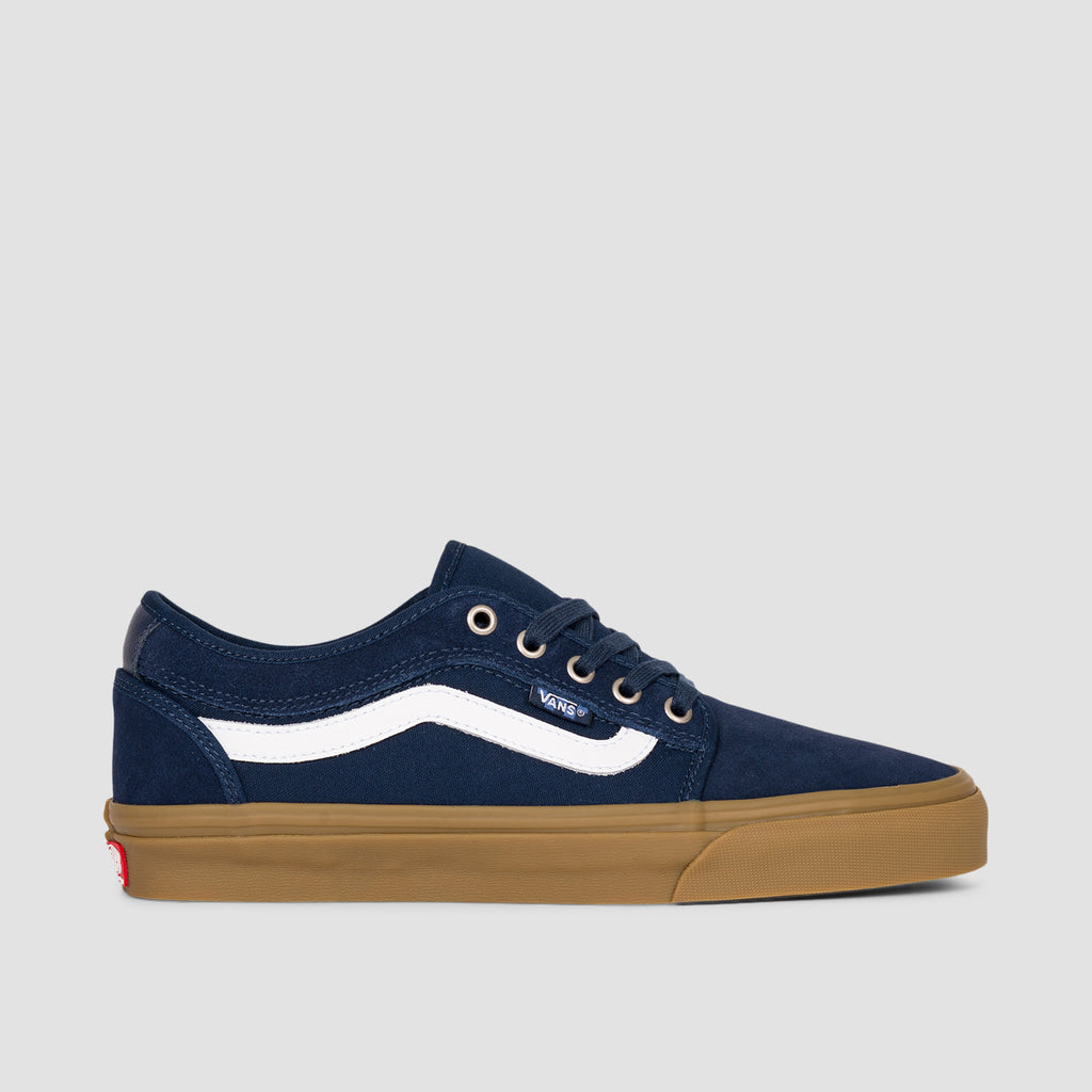 navy vans with brown sole