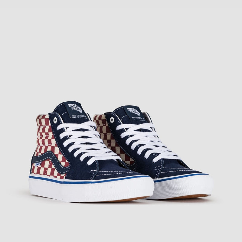 vans sk8 hi pro checkered