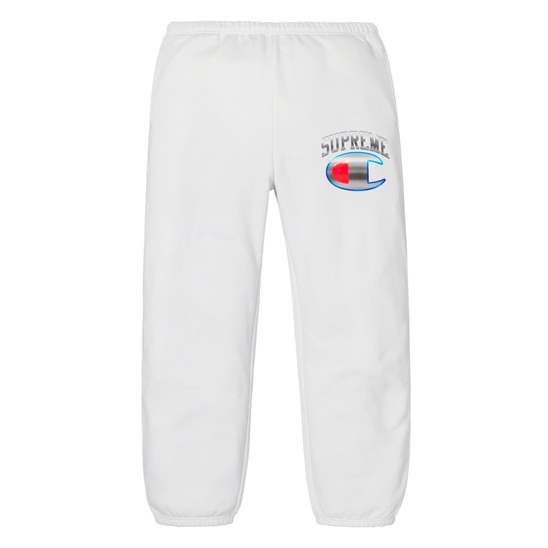 white champion sweat shorts