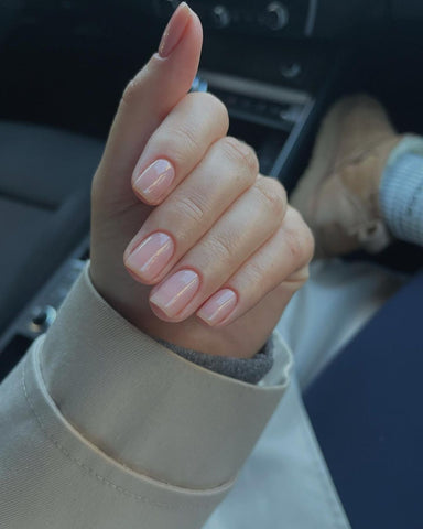 Milky Sheer Nude Manicure