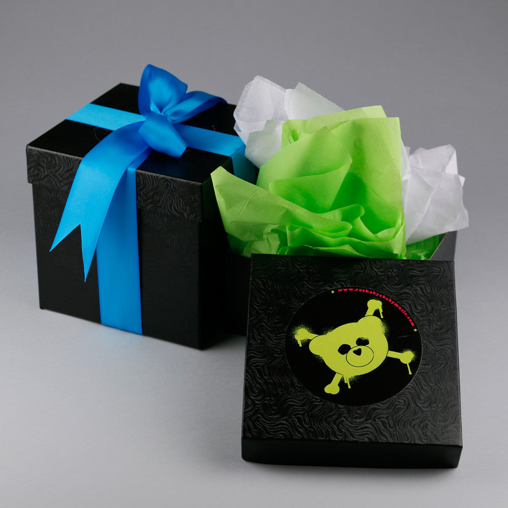 black ribbon gift wrap