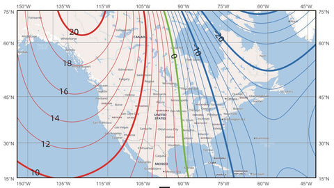 NA Magnetic Declination