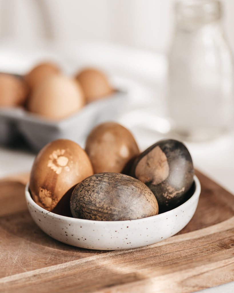 Naturally Dyed Eggs for Easter