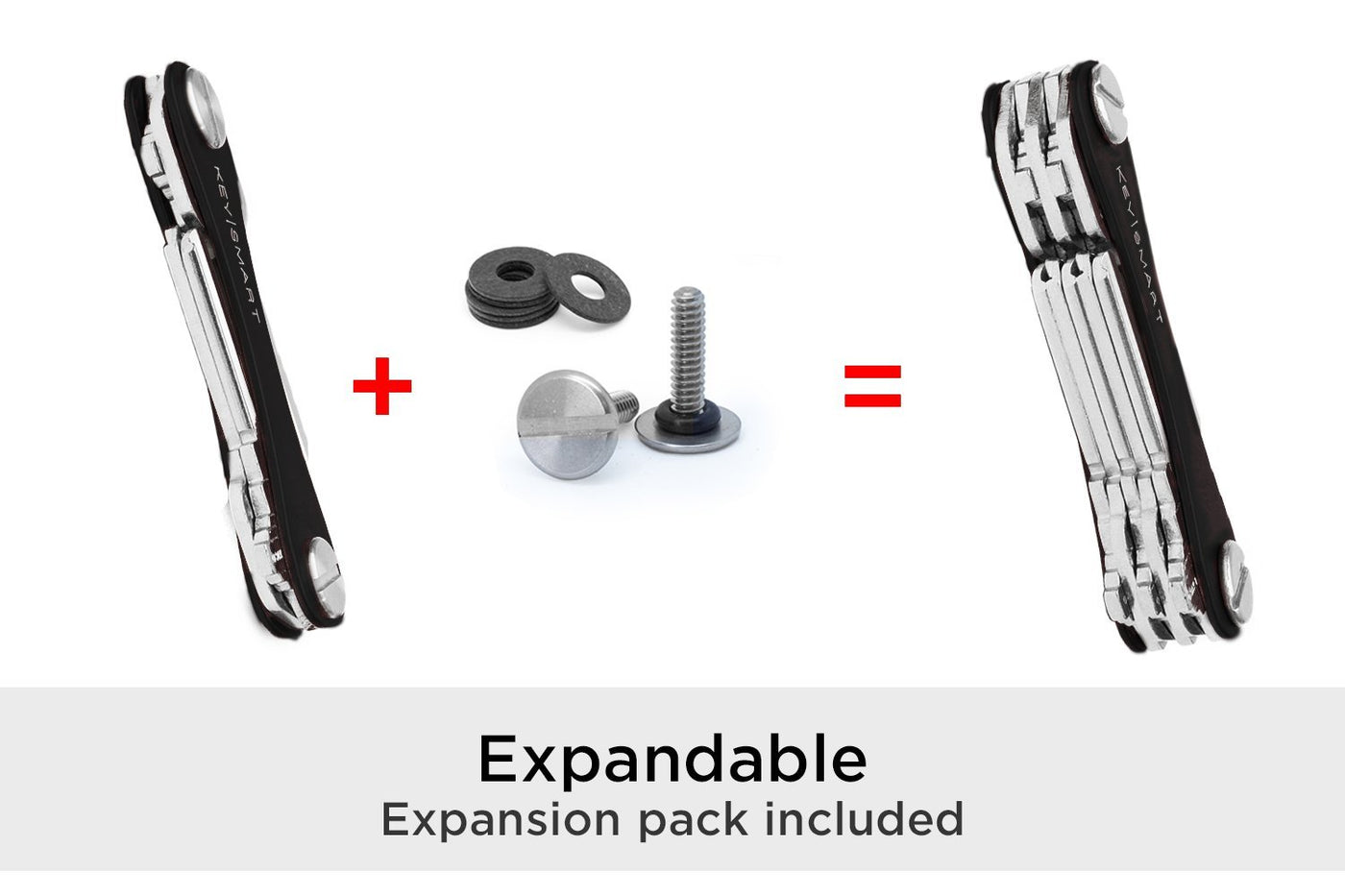 keysmart classic compact key holder and keychain organizer