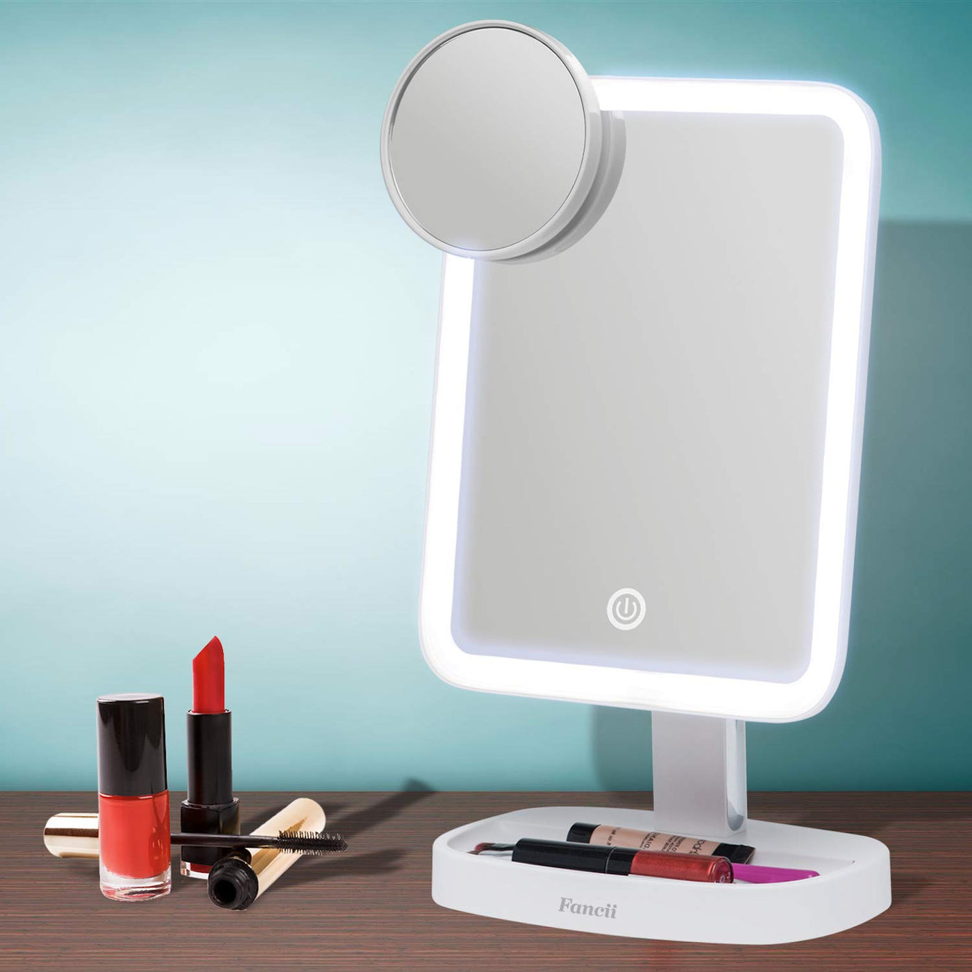 Fancii Led Makeup Vanity Mirror With 3 Light Setting And 15x Magnifyin