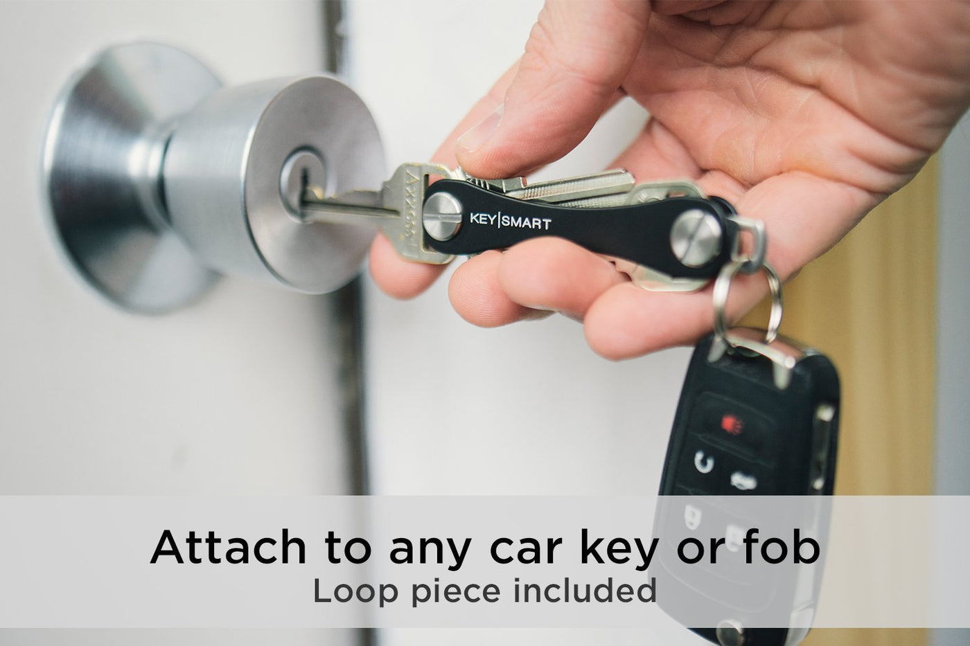 keysmart classic compact key holder and keychain organizer