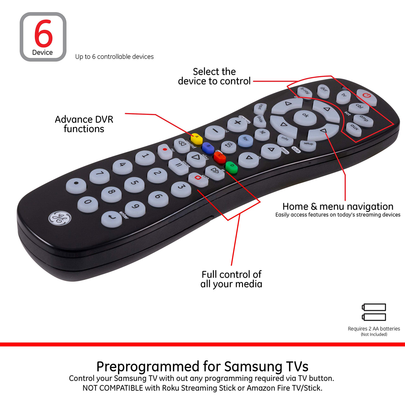 tv codes for a silo tv using a ge remote