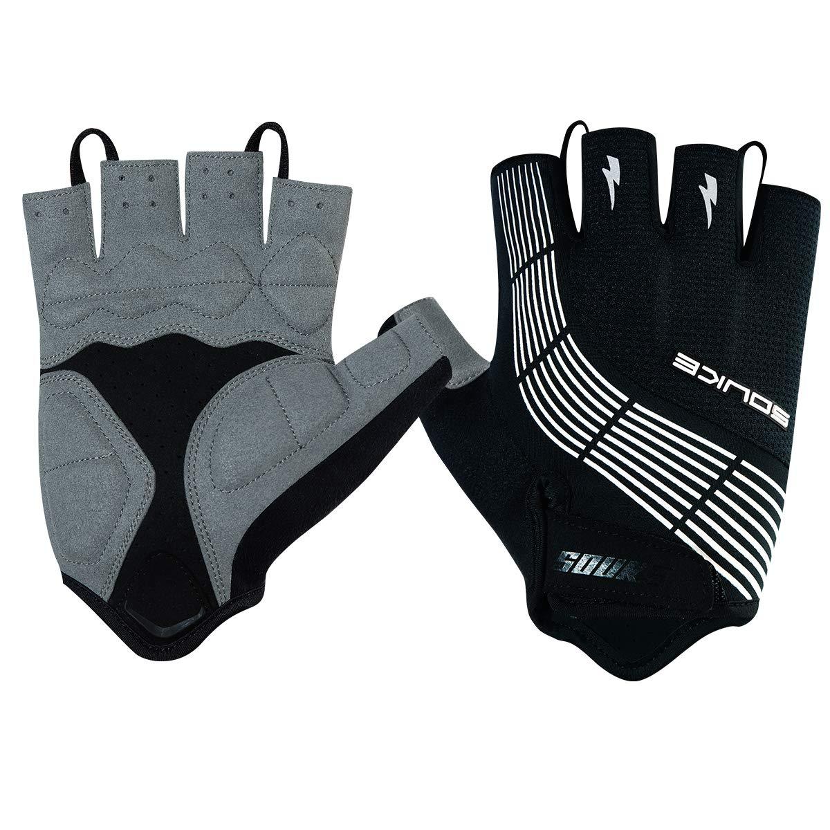 black biking gloves
