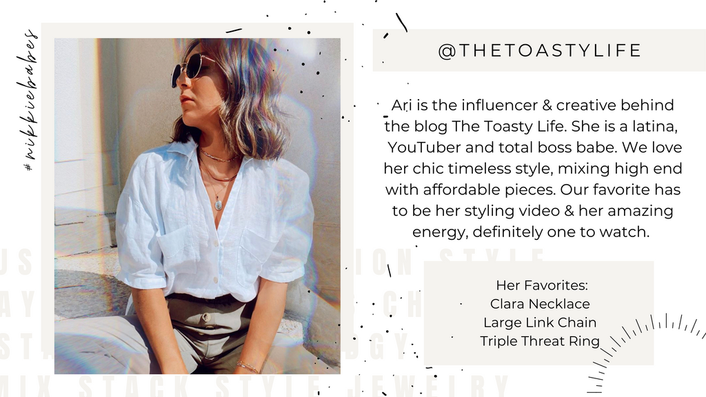 Influencers As Seen On The Toasty Life Jewelry Style Inspo