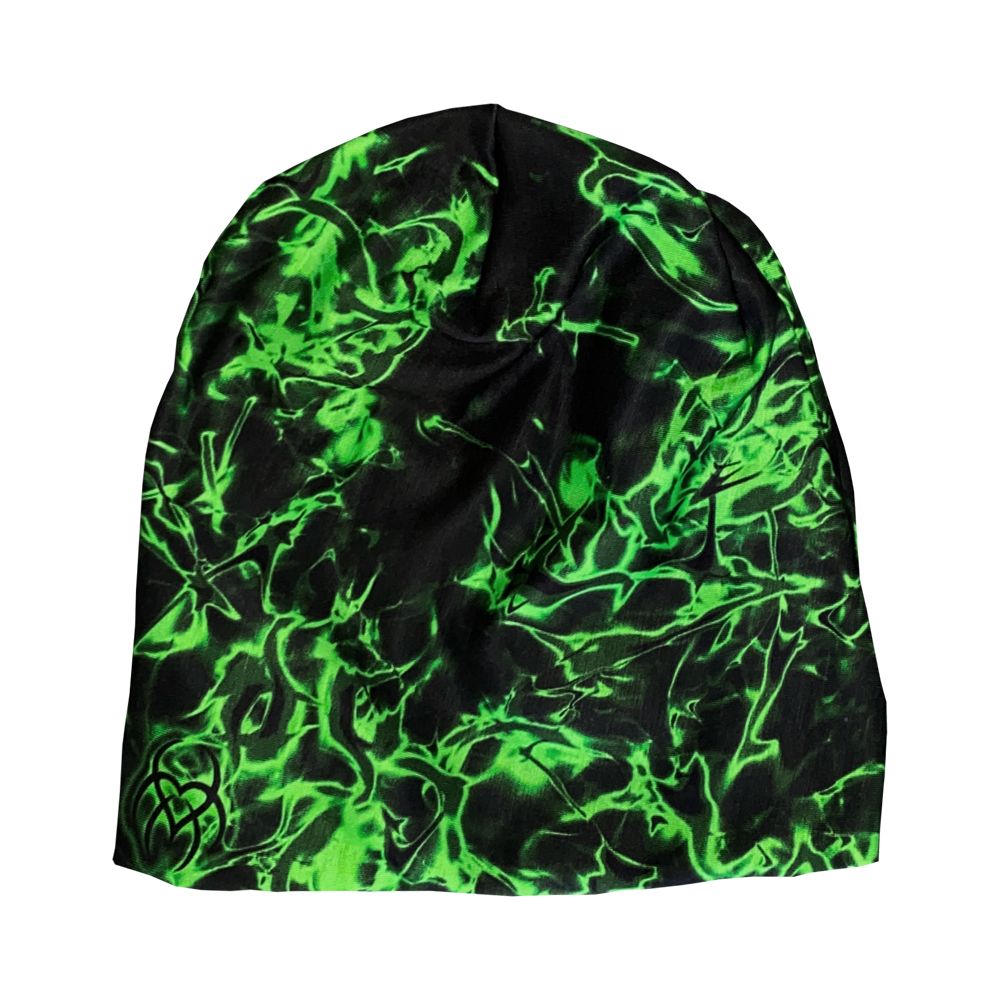 green flame beanie