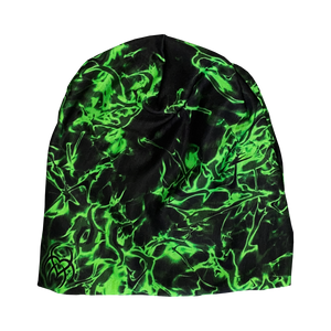 green flame beanie