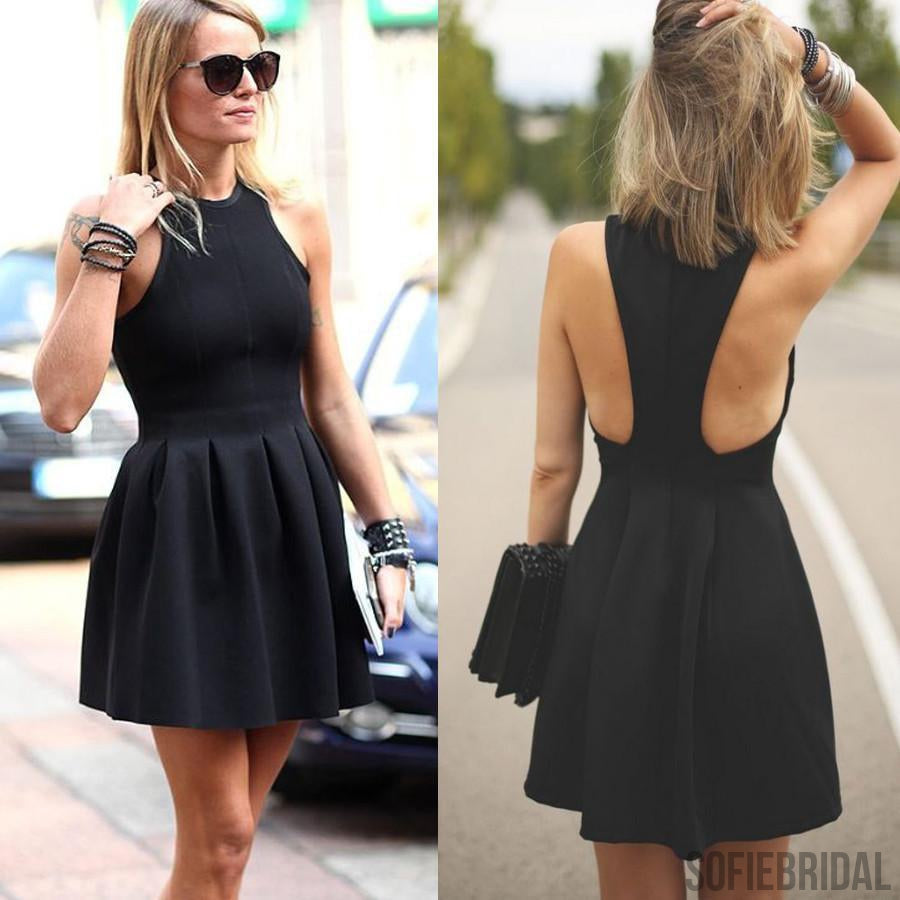 Popular black simple cocktail homecoming prom dresses, Little Black Dr ...