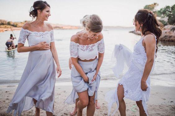 beach themed bridesmaid dresses