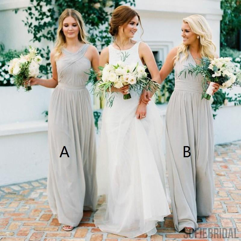 dark gray bridesmaid dresses