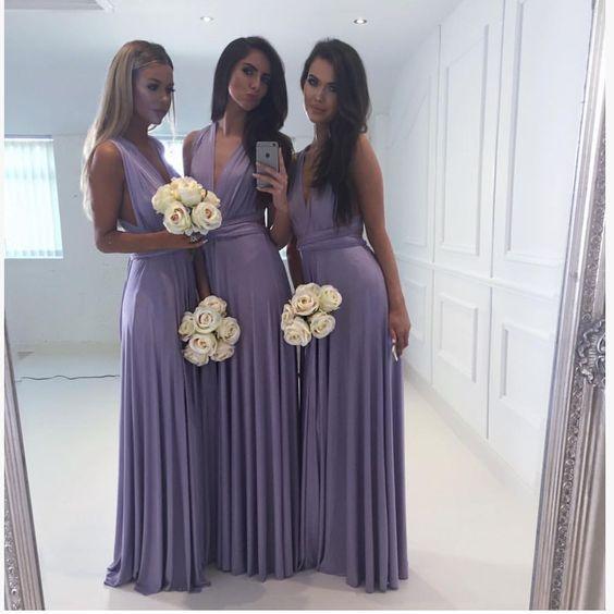 Convertible Jersey Bridesmaid Dresses 