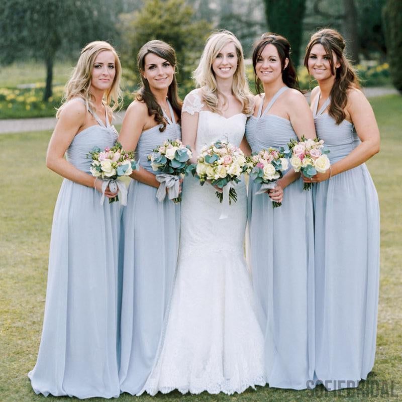 blue bridesmaid dresses