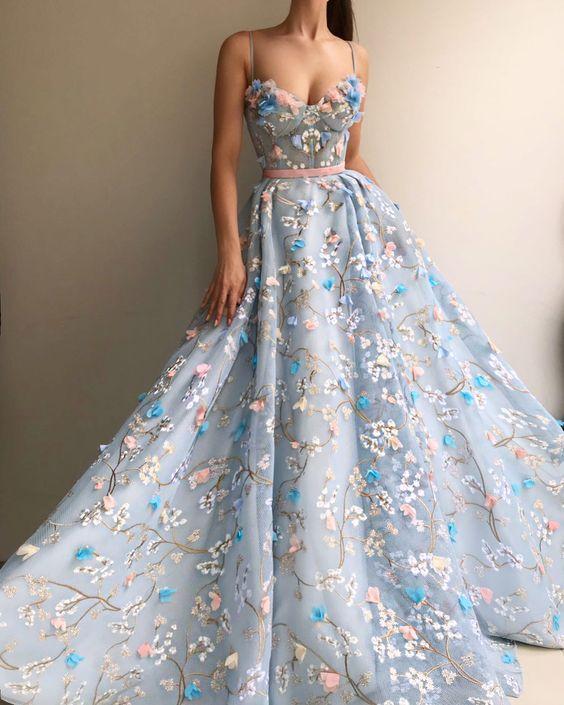 floral prom dress