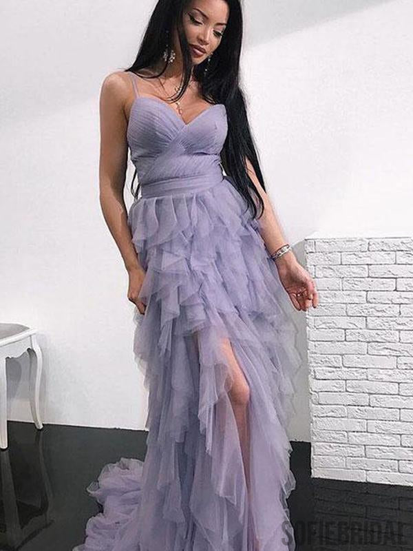 dusty purple prom dress