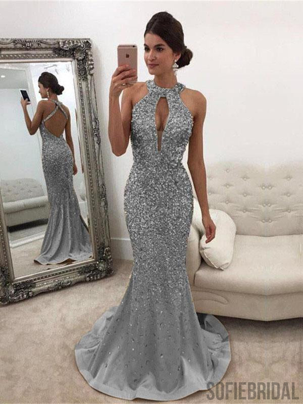 rhinestone silver dress