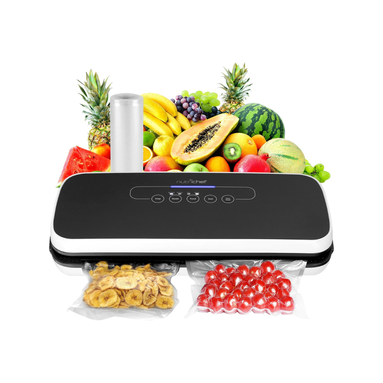 NutriChef Automatic Vacuum Air Sealing System with Starter Kit