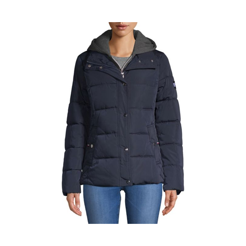 tommy hilfiger hooded puffer