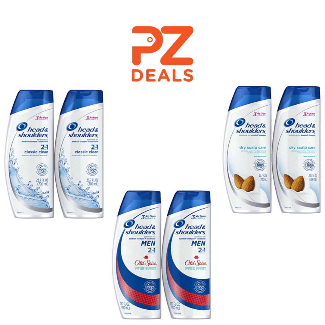 2 Bottles Of Head Shoulders Shampoo And Conditioner