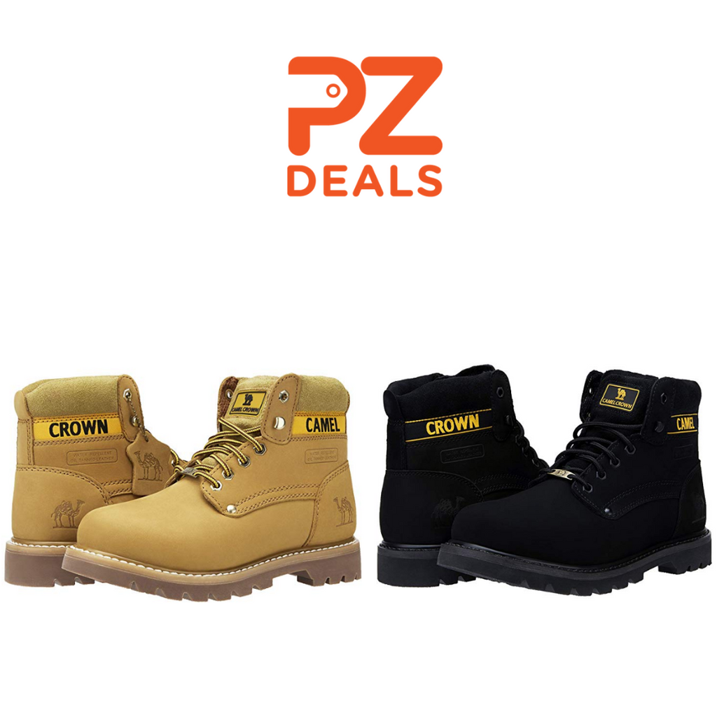 camel crown work boots