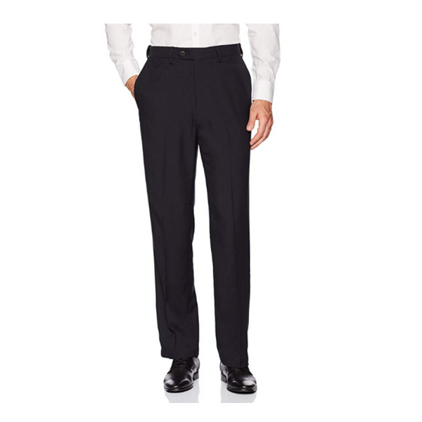 Haggar Men's Expandable-Waist Plain-Front Dress Pants – PzDeals