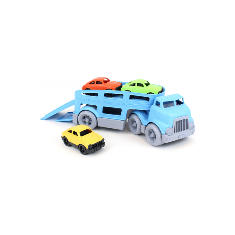 green toys car carrier vehicle set toy