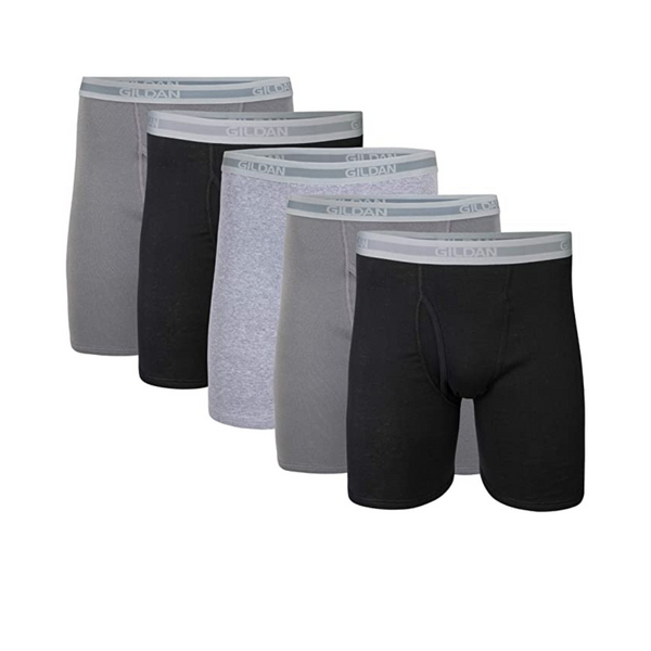 Pack of 5 Gildan Men’s Boxer Briefs – PzDeals