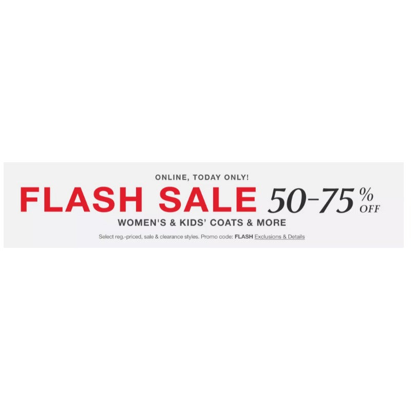 macy's flash sale today coats