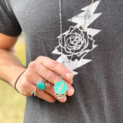 Grateful Dead Steal Your Face Pendant Turquoise