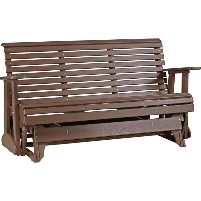 wood rollback glider bench