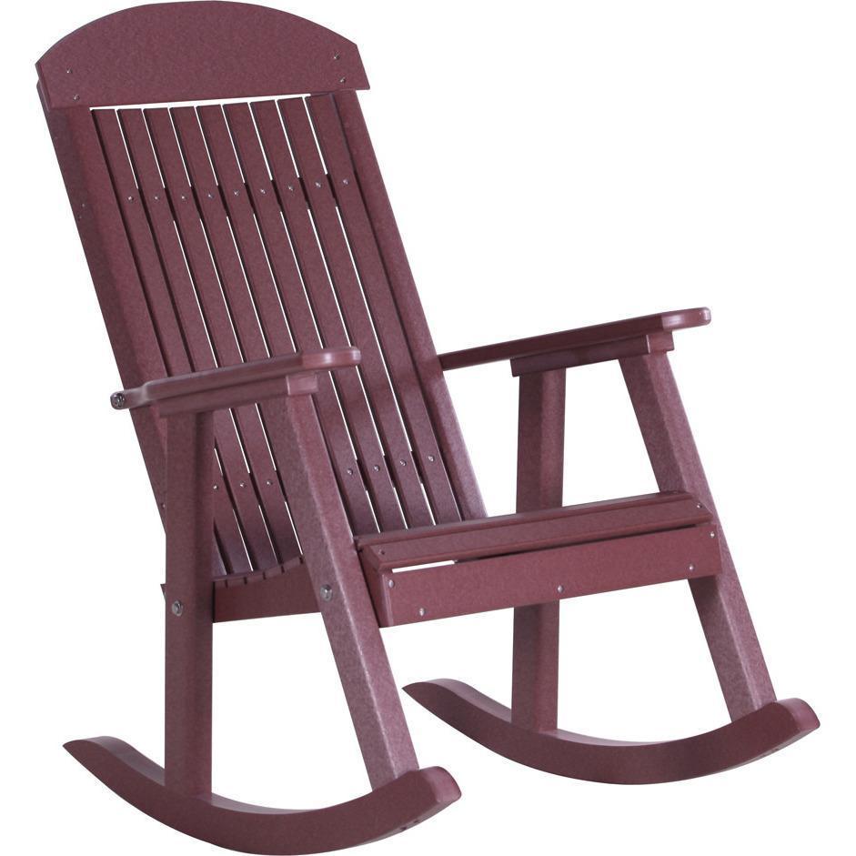 luxcraft classic traditional recycled plastic porch rocking chair 2 chairs