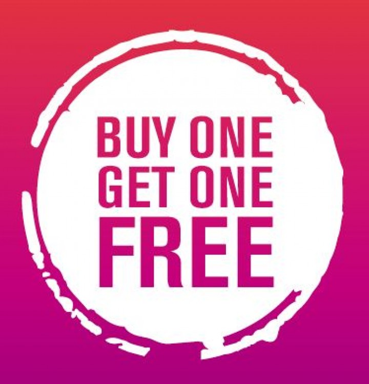 BUY ONE GET ONE FREE