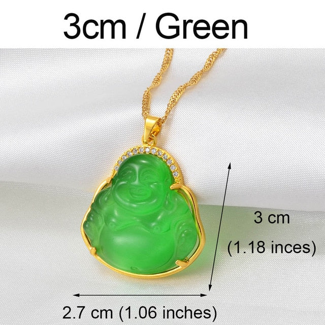 Buddha Necklace Vintage Resin Maitreya Buddha Pendant - Temu