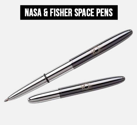 CHROME BULLET SPACE PEN WITH SPACE SHUTTLE - Made in USA