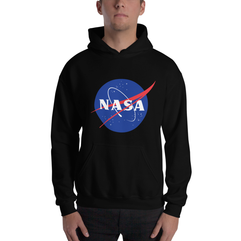 nasa hoodie blue