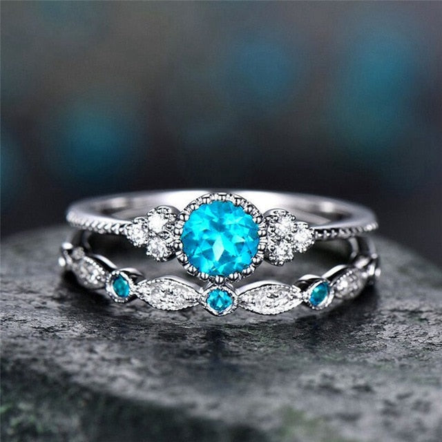 Meridian Silver & Turquoise 5-Piece Ring Set – Idyllwind Fueled by