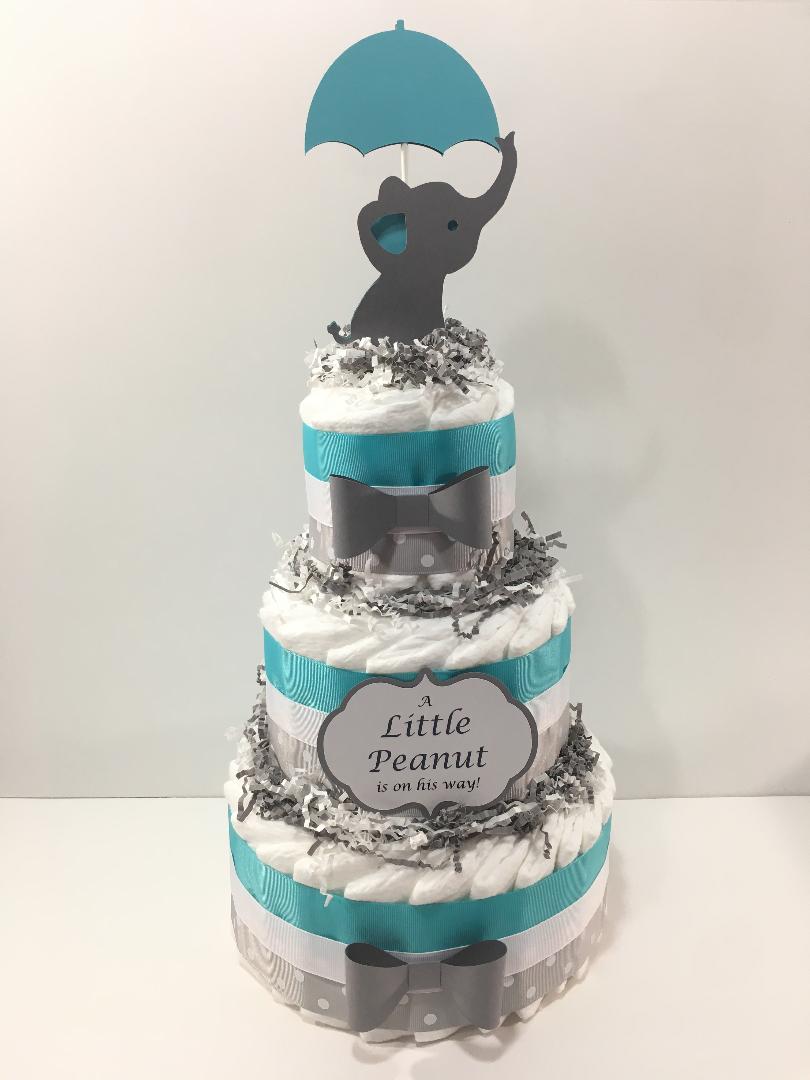 three tier diaper cake