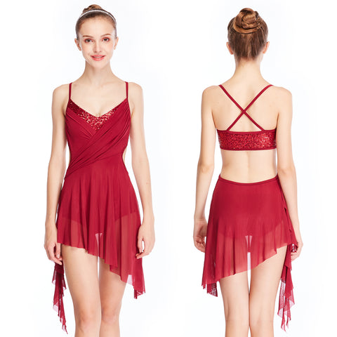 red dress dance costume