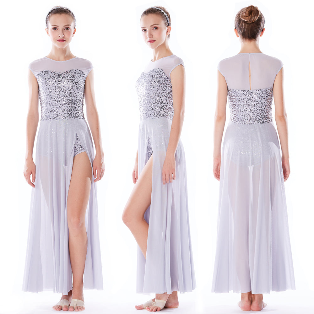 Elegant Sequin Lyrical Dress