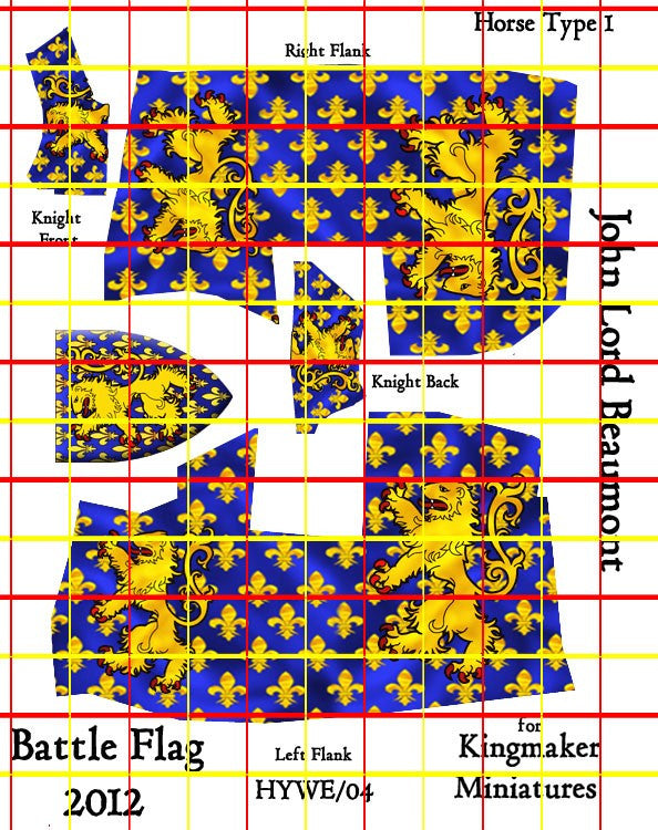 Battle Flag - John Lord Beaumont (Late Medieval) - 28mm – Aster Wargame