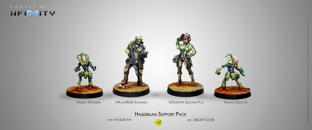 Am support. Corvus belli Infinity Haqqislam. Infinity Haqqislam арт. Chulam Infantry (Haqqislam) коробка. Nomad support Pack.