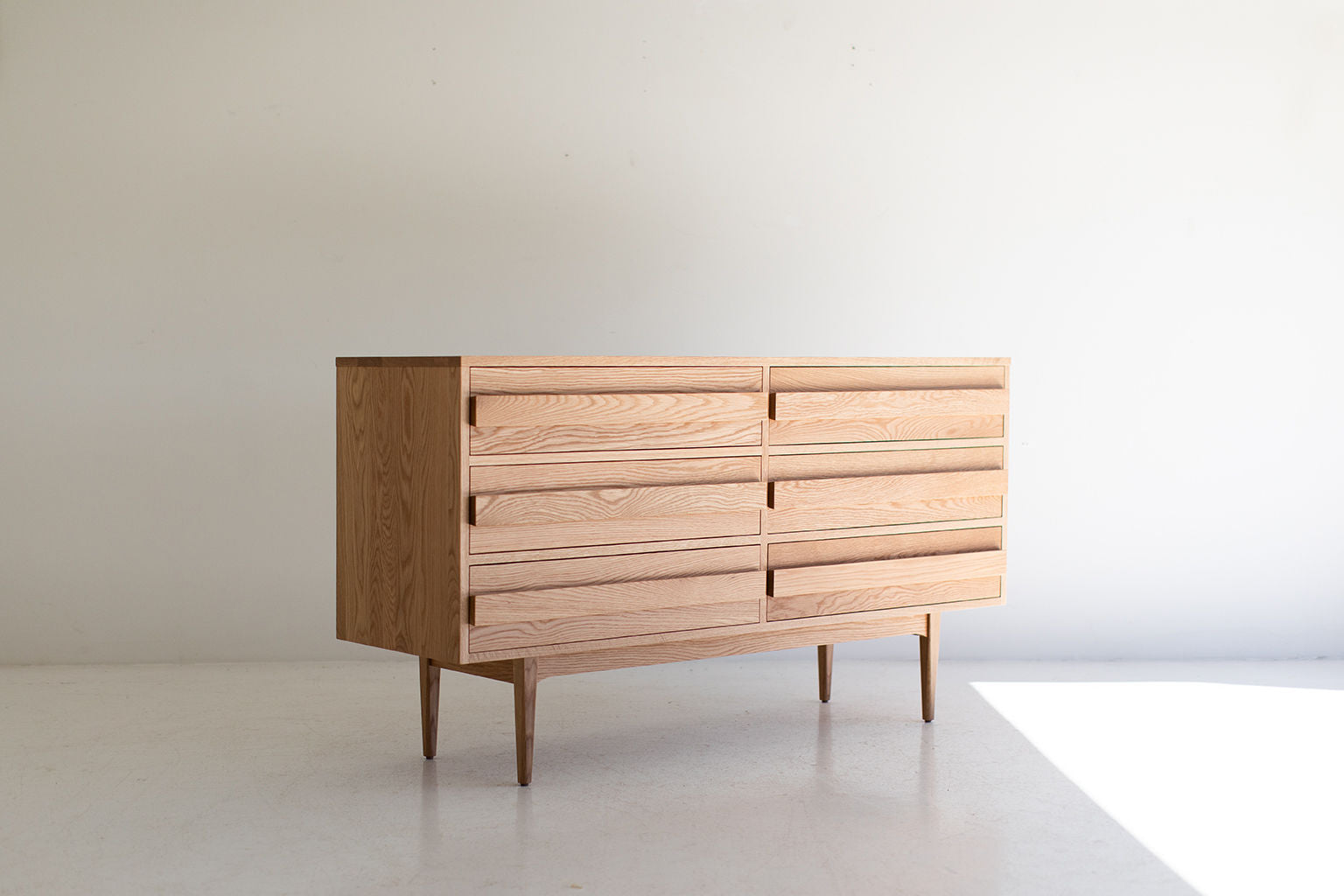 danish modern style natural oak 6 drawer dresser on white oak dresser modern