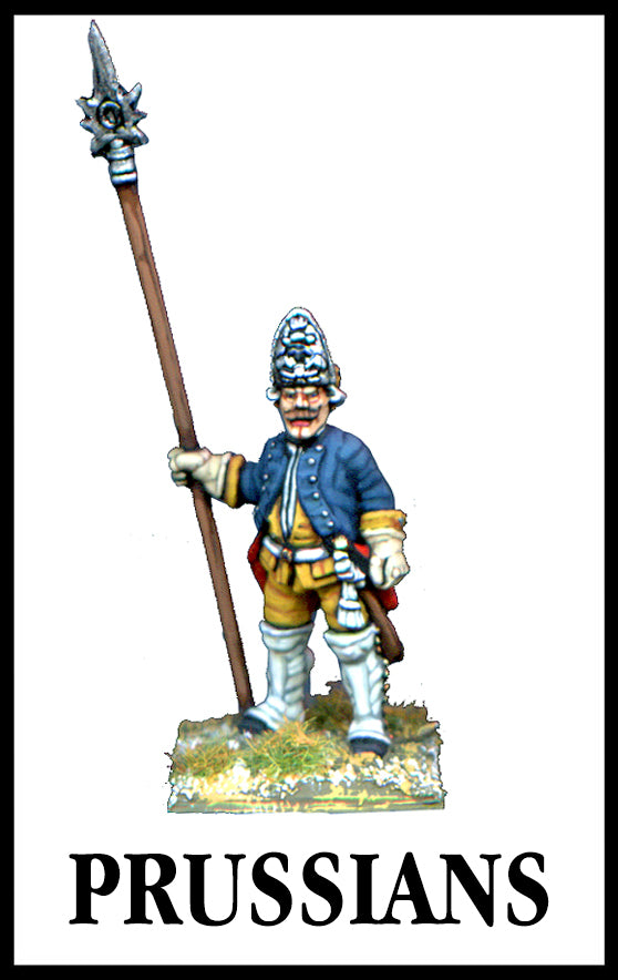 28mm scale lead metal miniature toy soldier from Wargames Foundry Seven Years War Prussian Grenadier in uniform