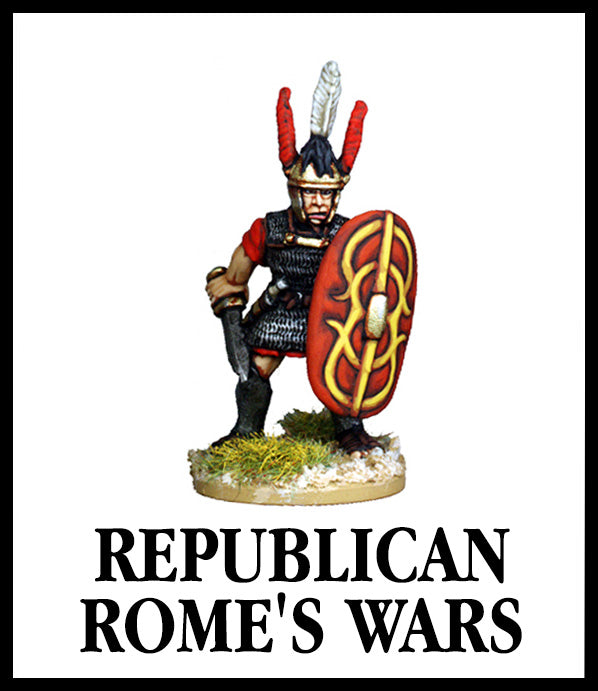 28mm scale lead metal miniature toy soldier from Wargames Foundry Republican Roman from Legionary command pack in authentic dress