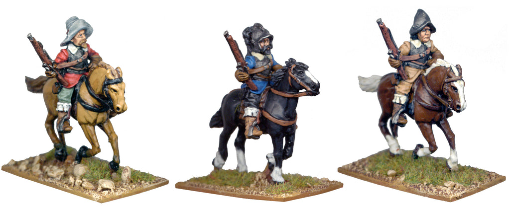 Tyw006 Mounted Arquebusiers Wargamesfoundry